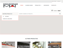 Tablet Screenshot of industriasmat.com